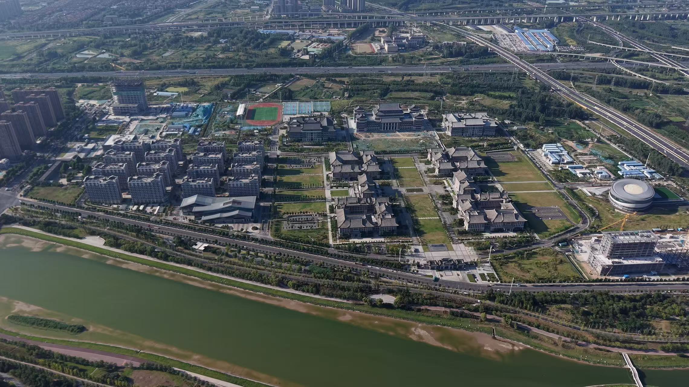 河南大学龙子湖校区航拍